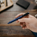Everyman Grafton Mini Twist Ballpoint Pen, Super Matte, Midnight Blue - iPenStore