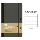 Flexbook Adventure Notebook, A5-5.12"x8.27" Lined, Black - iPenStore