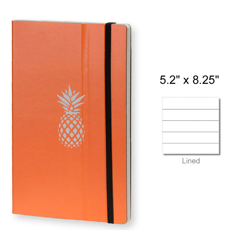 Stifflex Fresh Fruit Notebook A5-5.2"x8.25" Lined, Orange