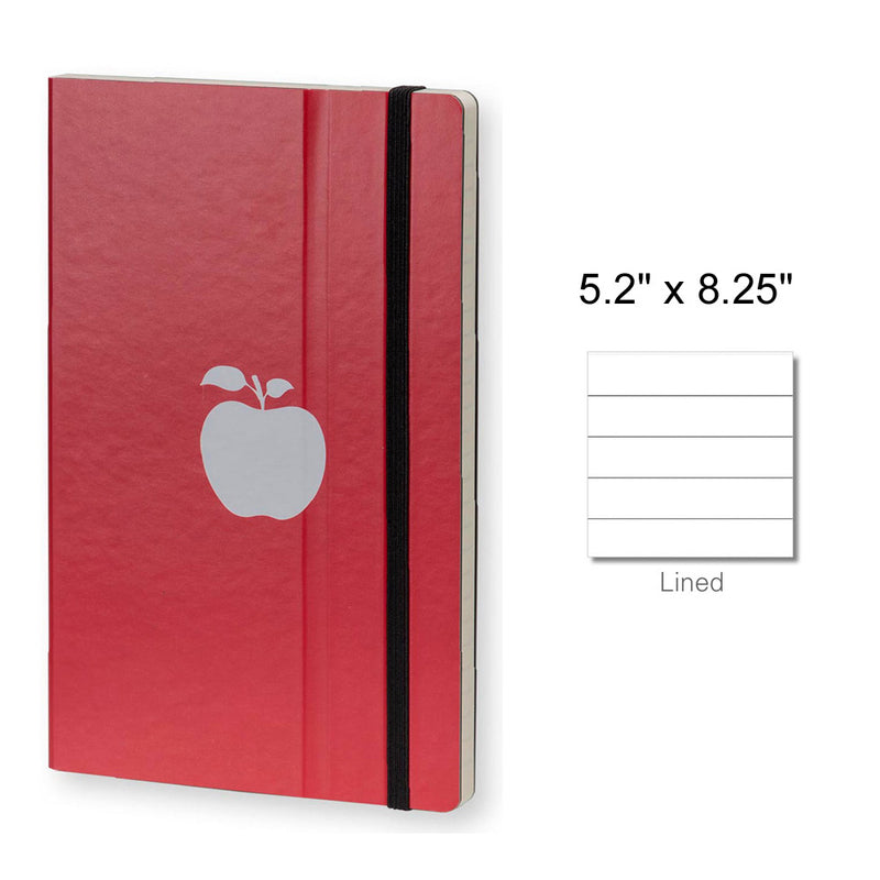 Stifflex Fresh Fruit Notebook A5-5.2"x8.25" Lined, Red