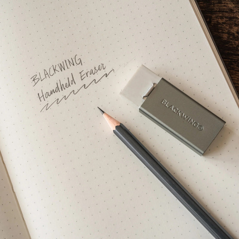 Blackwing Soft Handheld Eraser + Holder, Grey