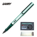 Lamy AL-Star Fountain Pen Gift Set, w/Ink & Pen Pouch, Mint - iPenStore