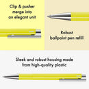 Lamy Logo M+ Ballpoint Pen, Neon Yellow - iPenStore