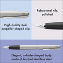 Lamy Studio Fountain Pen, Brushed Stainless Steel - iPenStore