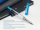 Monteverde MP1 Piston Fill Fountain Pen, Bright Blue - iPenStore