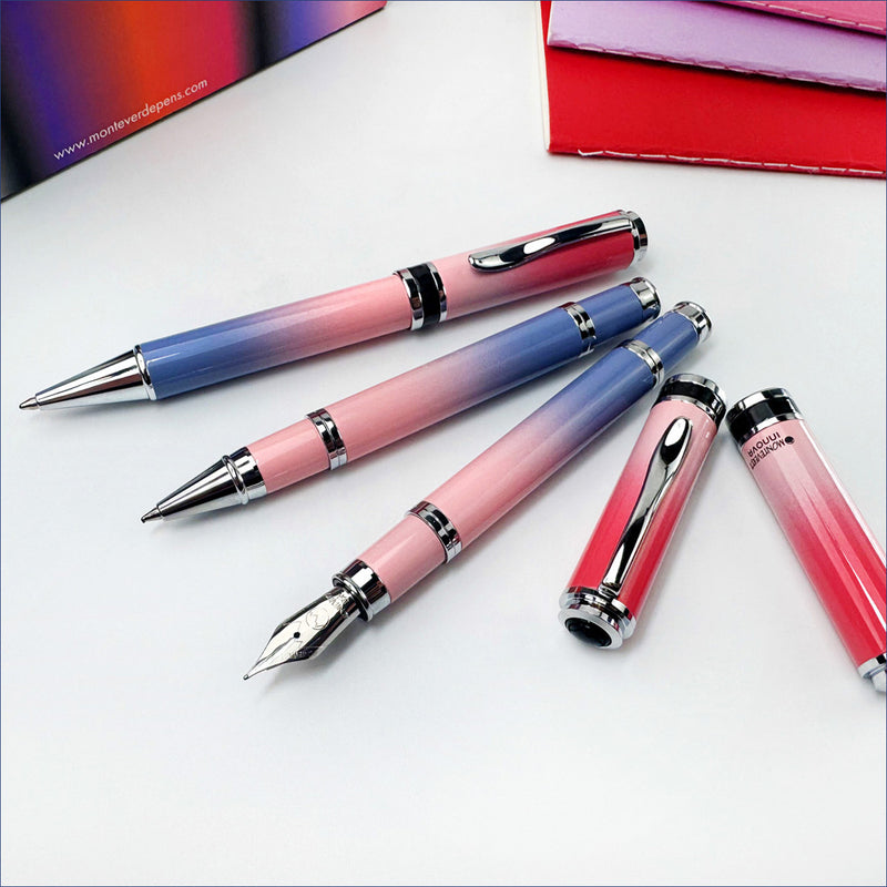 Monteverde Innova Fusion Charm Fountain Pen, Violet/Pink/Magenta