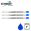 Pk/3 Schmidt P900 Parker-style Ballpoint Refills, Blue Fine
