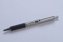 Pk/2 Zebra F-402 Stainless Steel Barrel Ballpoint Pens, Comfort Grip, Black - iPenStore