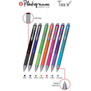 Pk/3 Platignum Tixx Soft Grip Ballpoint Pens, Purple-Pink-Turquoise - iPenStore