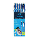 Pk/4 Schneider Slider Memo XB Ballpoint Pens, Blue + FREE Rave Pen - iPenStore