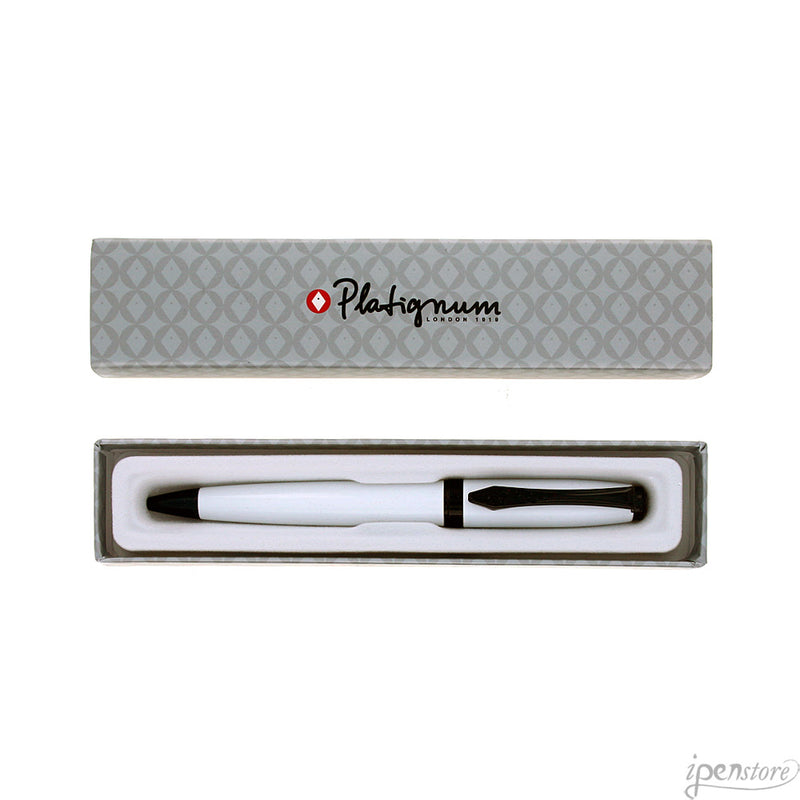 Platignum Studio Ballpoint Pen, White