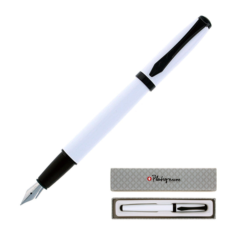 Platignum Studio Fountain Pen, White