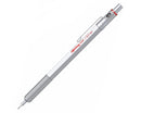 Rotring 600 Series Knurled Grip 0.5 mm Mechanical Pencil, Silver - iPenStore
