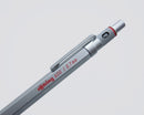 Rotring 600 Series Knurled Grip 0.7 mm Mechanical Pencil, Silver - iPenStore