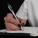 Schneider Slider Rave Retractable Viscoglide Ballpoint Pen, White & Black XB - iPenStore