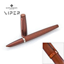 Diplomat Viper Guilloche Fountain Pen, Brown, Fine/Medium Nib