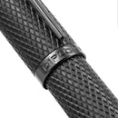 Diplomat Viper Guilloche Fountain Pen, Black, Fine/Medium Nib