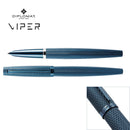 Diplomat Viper Guilloche Fountain Pen, Blue, Fine/Medium Nib