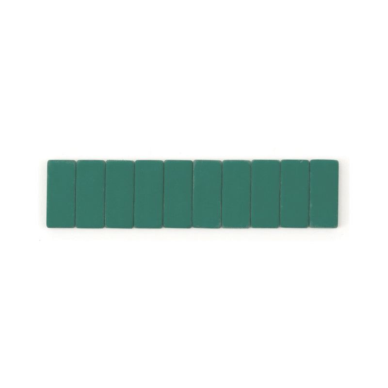 Pack of 10 Blackwing Replacement Erasers, Volume 710 Teal
