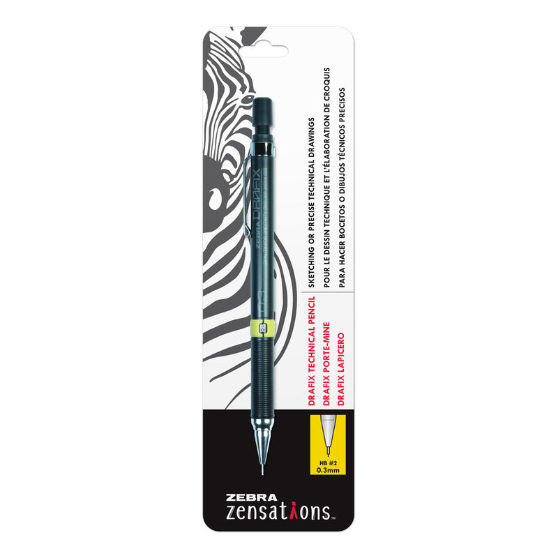 Zebra Zensations Drafix Technical Mechanical Pencil, 0.3 mm