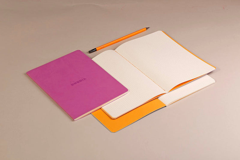 Rhodia Rhodiarama Softcover Notebook A5 - 5.8" x 8.3" (148 x 210mm) Dot Grid, Turquoise Cover
