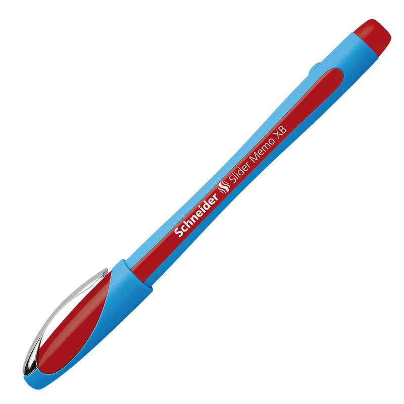 Pack/3 Schneider Slider Memo XB Ballpoint Pens, Black, Blue, Red