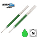 2 Pk Pentel LR7-K EnerGel Refills, 0.7 mm Medium, Lime Green - iPenStore