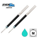 2 Pk Pentel LR7-S3 EnerGel Refills, 0.7 mm Medium, Turquoise - iPenStore