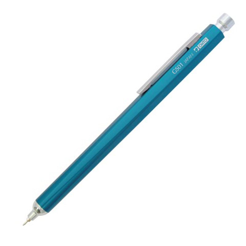 Ohto Horizon Aluminum Hexagon Barrel Needlepoint Ballpoint Pen GS01-S7-BL, Blue