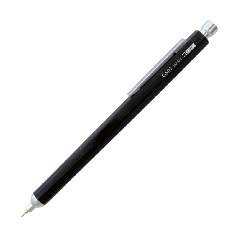 Ohto Horizon Aluminum Hexagon Barrel Needlepoint Ballpoint Pen GS01-S7-BK, Black