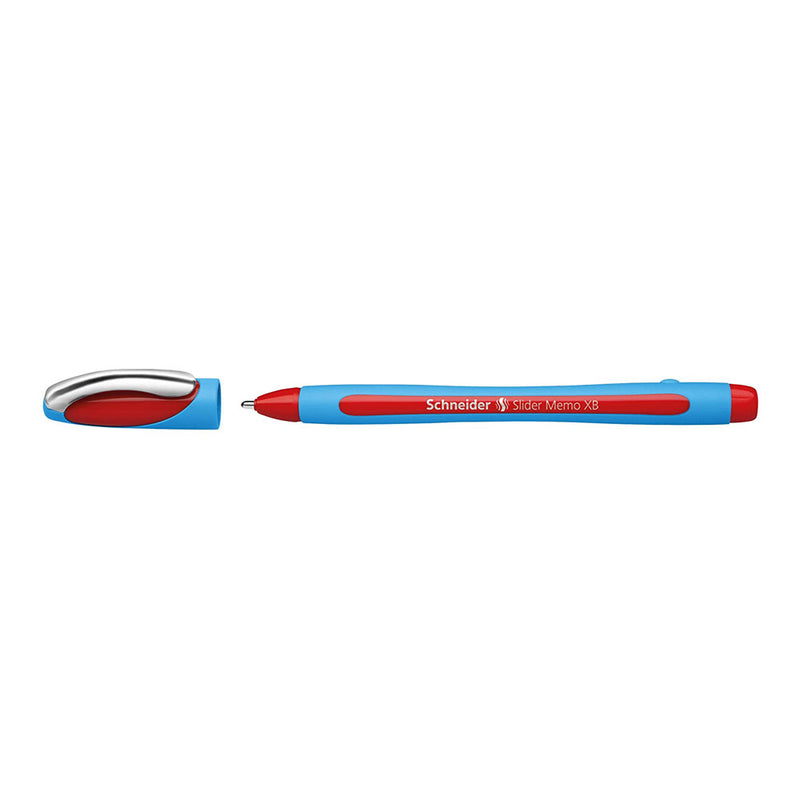 Schneider Slider Memo XB Viscoglide Ballpoint Pen, Red