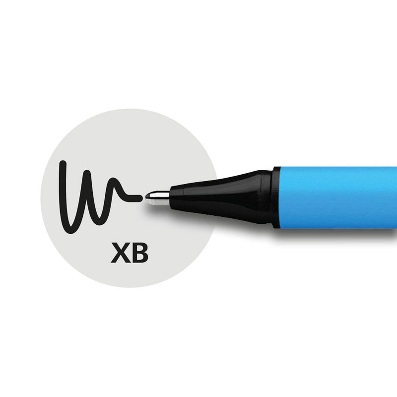 Set/8 Schneider Slider Edge Triangular-Barrel Viscoglide Ballpoint Pens, Pastel XB