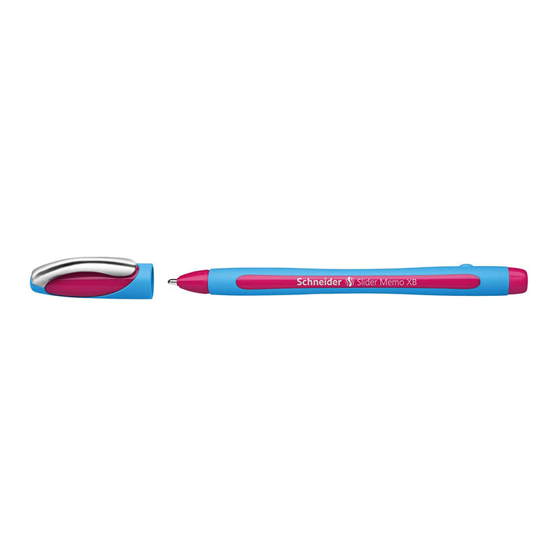 Schneider Slider Memo XB Viscoglide Ballpoint Pen, Pink