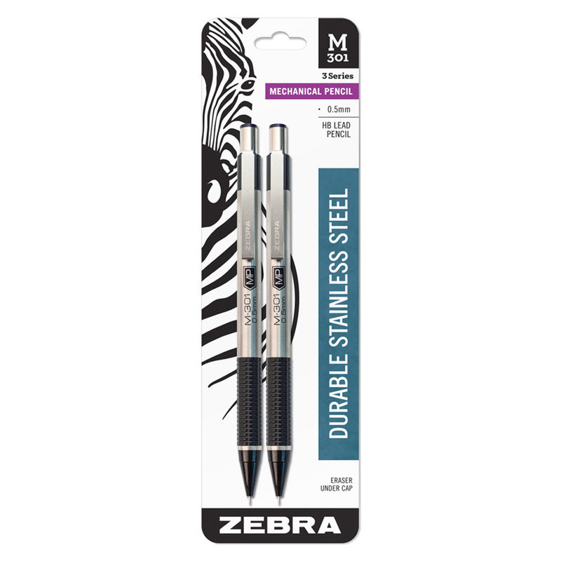 Pk/2 Zebra M-301 Mechanical Pencils, 0.5 mm