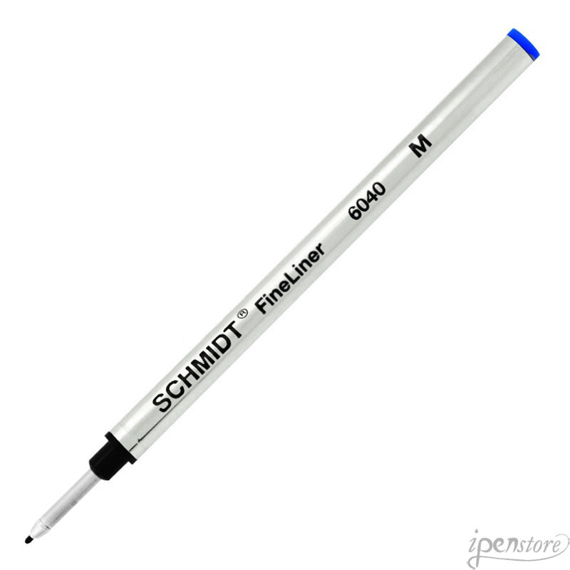 Schmidt 6040 Fineliner Refill for Rollerball Pens, Fiber Tip, Blue Medium