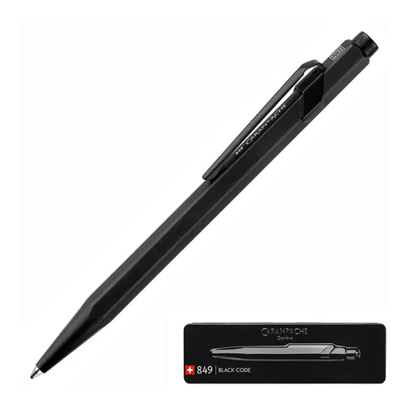 Caran d'Ache Swiss Made 849 Premium Collection Ballpoint Pen, "Black Code"