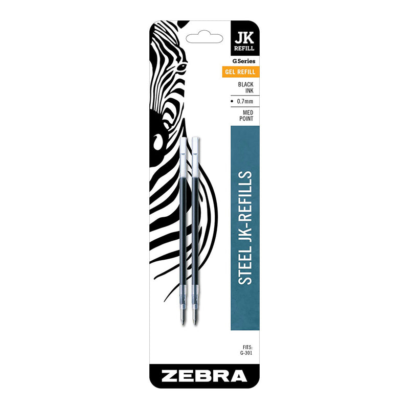 Pk/2 Zebra JK Gel Pen Refills