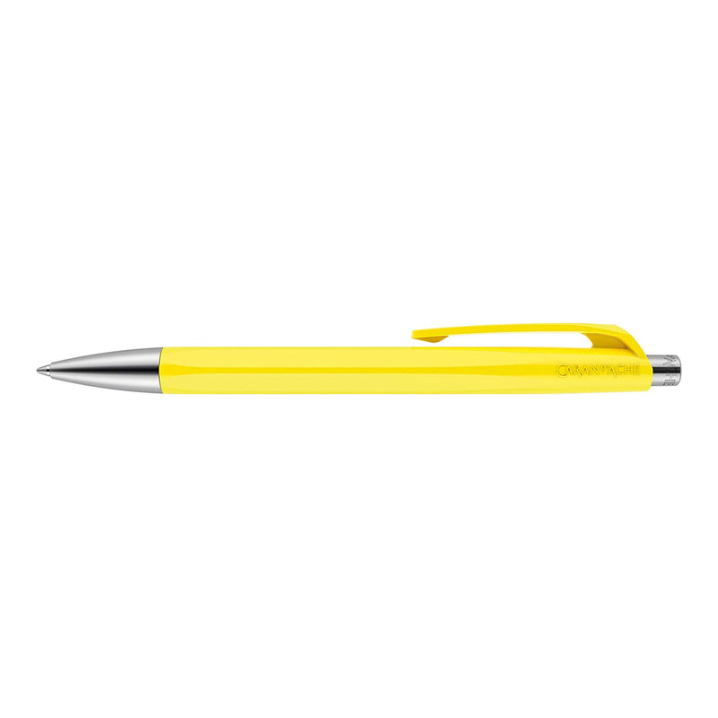 Caran d'Ache 888 Infinite Swiss Made Ballpoint Pen, Lemon Yellow
