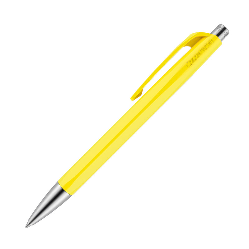 Caran d'Ache 888 Infinite Swiss Made Ballpoint Pen, Lemon Yellow