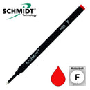 Schmidt 888 Safety Ceramic Rollerball Refill, Red, Fine 0.6 mm