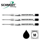 Pk/3 Schmidt Easy Flow 9000 Parker-style Ballpoint Refills, Black Medium