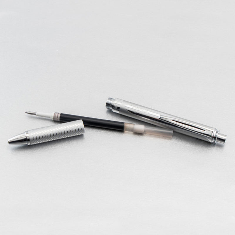 Pentel EnerGel Alloy RT Liquid Gel Roller Pen, BL407-AR1, Silver