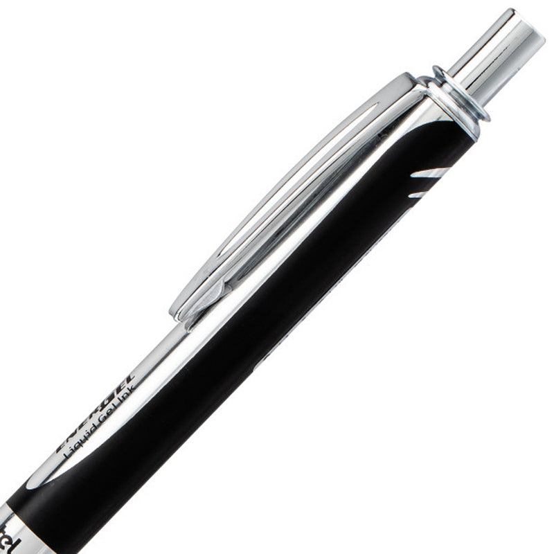 Pentel EnerGel Alloy RT Liquid Gel Roller Pen, BL407A-A, Black