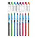 Set/8 Schneider Slider Basic Viscoglide Ballpoint Pens, 8 Colors