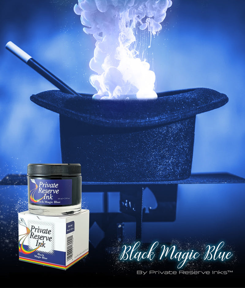 Private Reserve 60 ml Bottle Fountain Pen Ink, Black Magic Blue