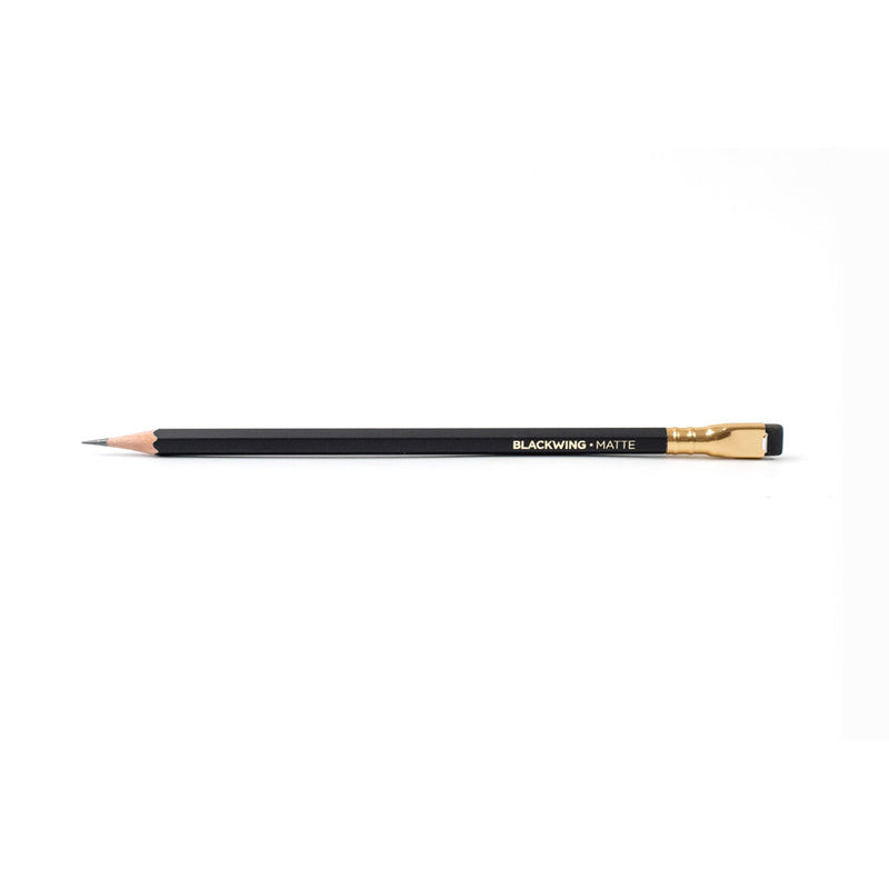 Bx/12 Blackwing Pencils, Matte Black Barrel, Soft & Smooth