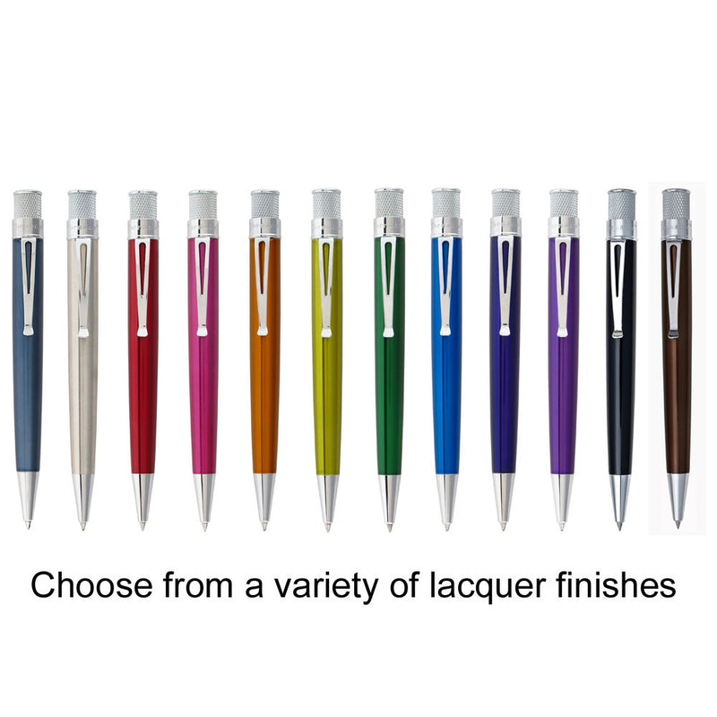 Retro 51 Tornado Classic Lacquer Rollerball Pen, Ice Blue