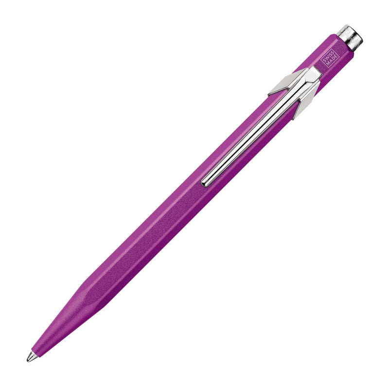 Caran d'Ache 849 Colormat-X Swiss Made Metal Ballpoint Pen, Violet