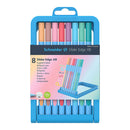 Set/8 Schneider Slider Edge Triangular-Barrel Viscoglide Ballpoint Pens, Pastel XB