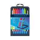 Set/8 Schneider Slider Edge Triangular-Barrel Viscoglide Ballpoint Pens, 8 Colors XB